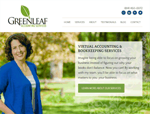 Tablet Screenshot of greenleafaccounting.com